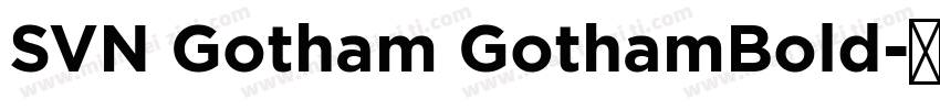 SVN Gotham GothamBold字体转换